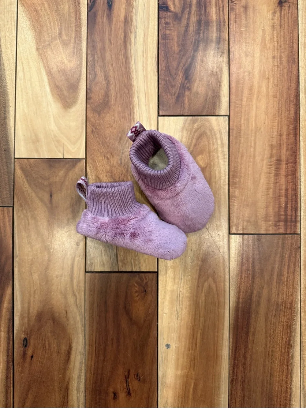 LIKE NEW UGG Pink Plush Sock Booties for Kids